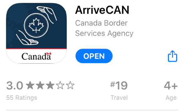 ArriveCAN App