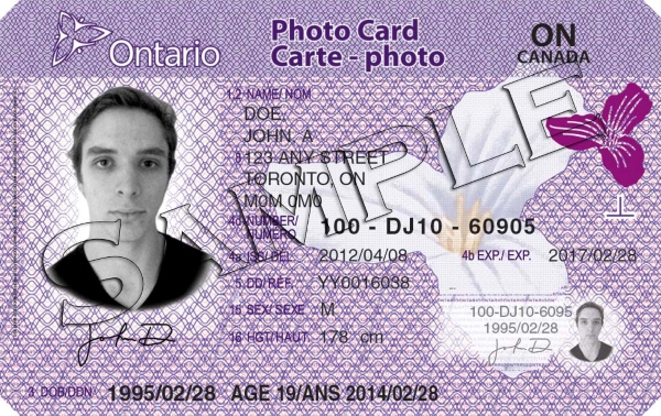 Ontario photo-card