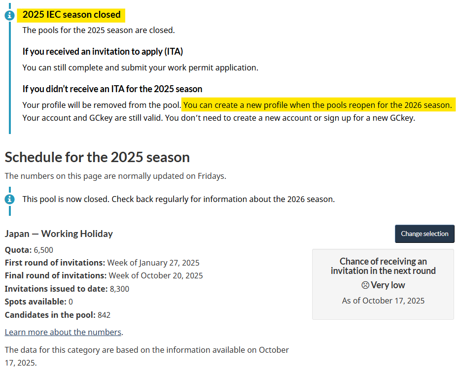 カナダワーホリ2025終了